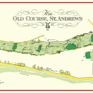 St Andrews Golflinks 22" x 11"
