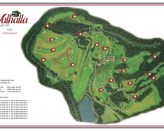 Valhalla Golf Club Golf Print