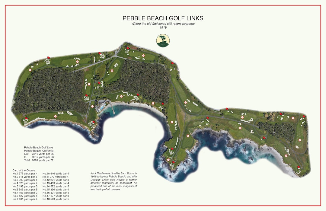 Pebble Beach Golf Links - Etsy Canada