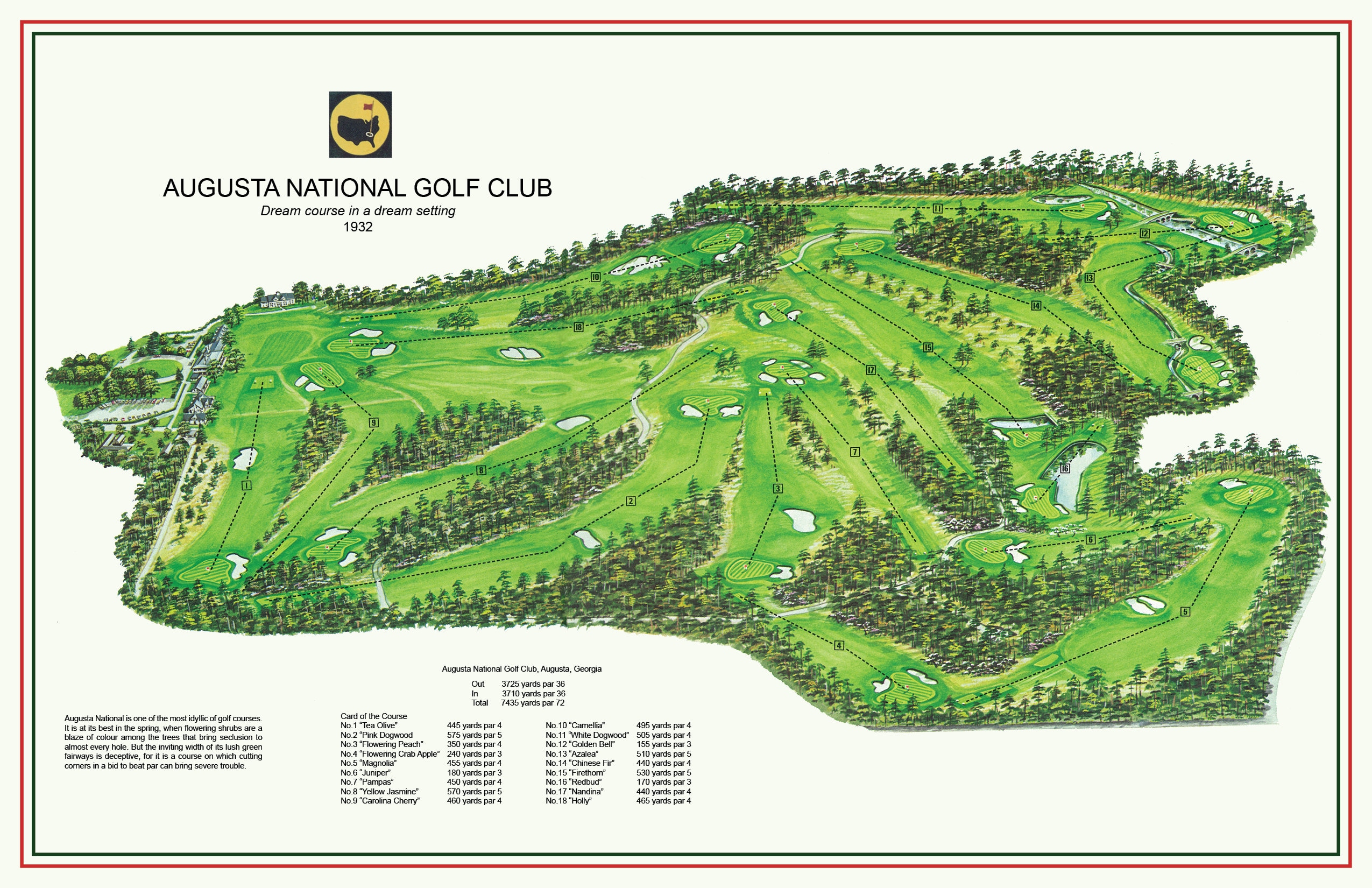 Augusta National Golf Club - Etsy