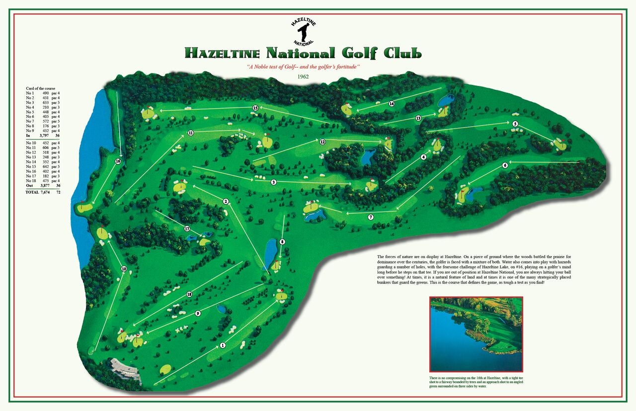 Hazeltine National Golf Course Etsy
