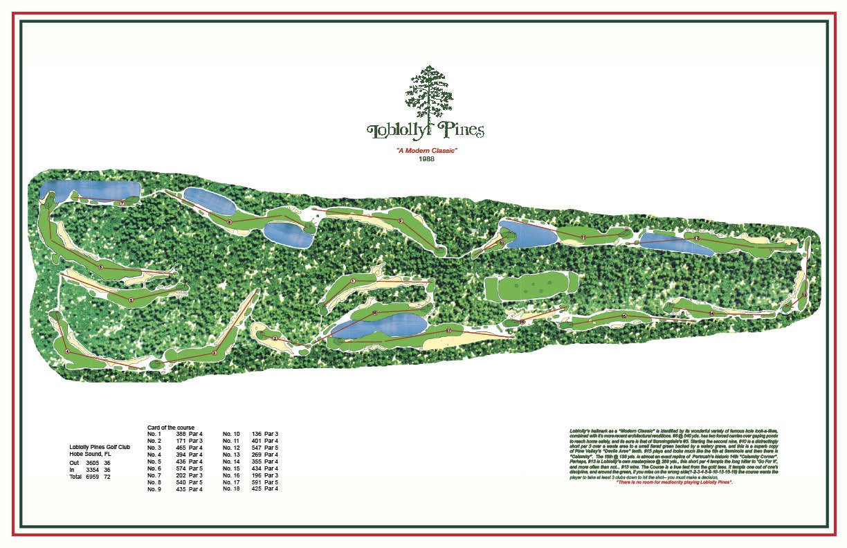 Loblolly Pines Golf Club Etsy