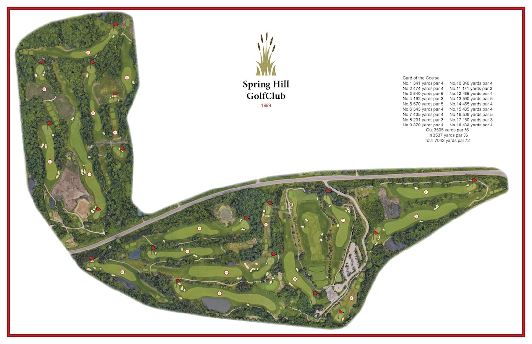 Spring Hill Golf Club Etsy