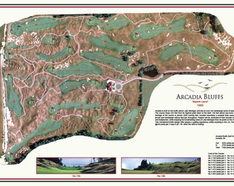 Arcadia Bluffs 30" x 18" groot