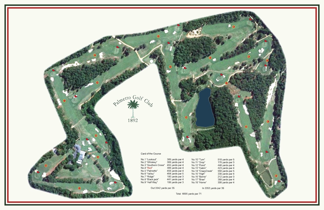 Palmetto Golf Club Etsy