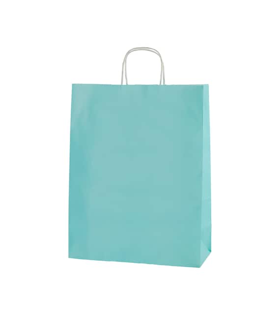 Strong Black Paper Bags Plain Twisted Handle Carrier Twist Gift Fashion Party