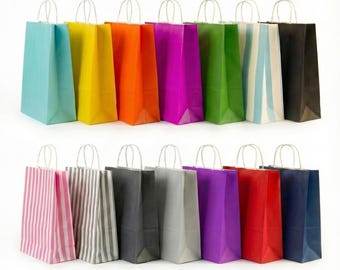 Large 32x41x12cm Twist Handle Paper Carrier Bags – 15 Colours – Eco-Friendly Shopping, Gift, Retail, Weddings, Baby Showers and Birthdays