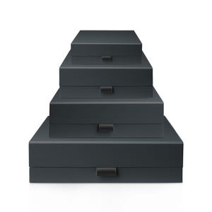 Black Magnetic Closure Gift Box in 4 Sizes | Perfect for Weddings, Birthdays, Corporate Gifts, Christmas, and Newborn Keepsake