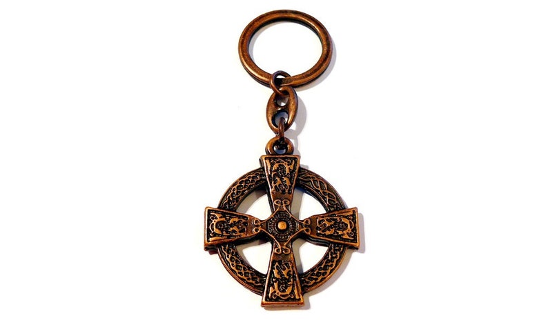 celtic cross keychain