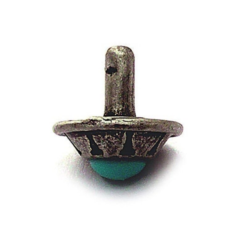 12 Decorative Rivets NATIVE ROUND RIVET Old Silver Rivet | Etsy