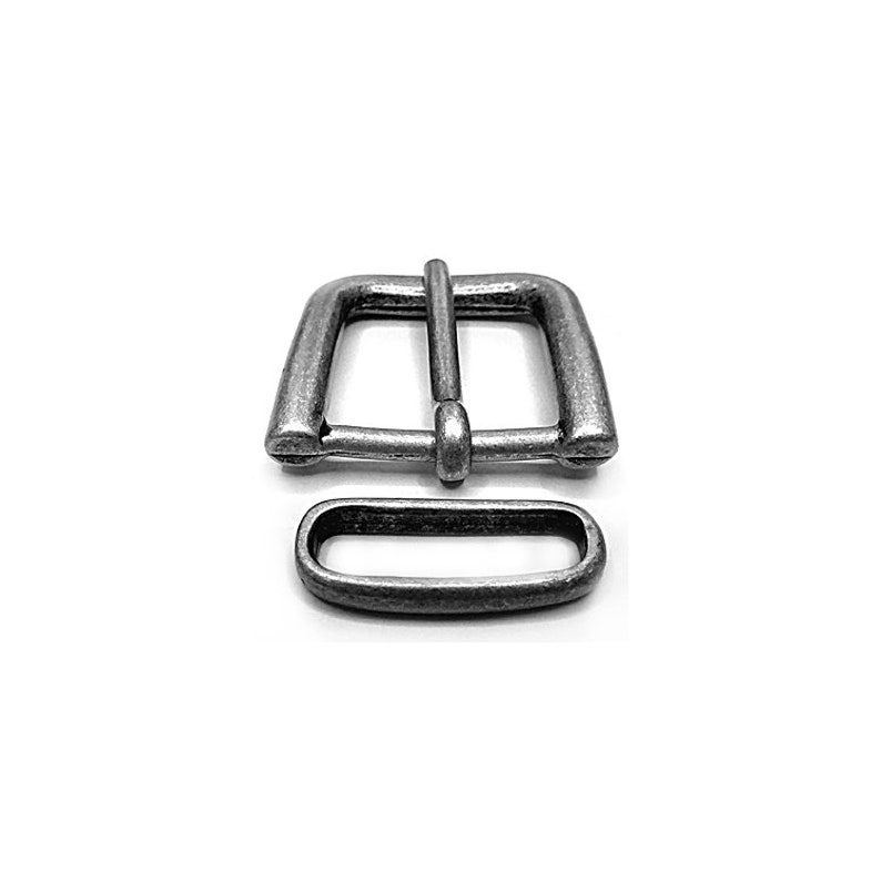 6 simple garment buckles old silver 20mm antique silver buckle Etsy