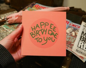 Biglietto di auguri per il compleanno di Happee Birthdae