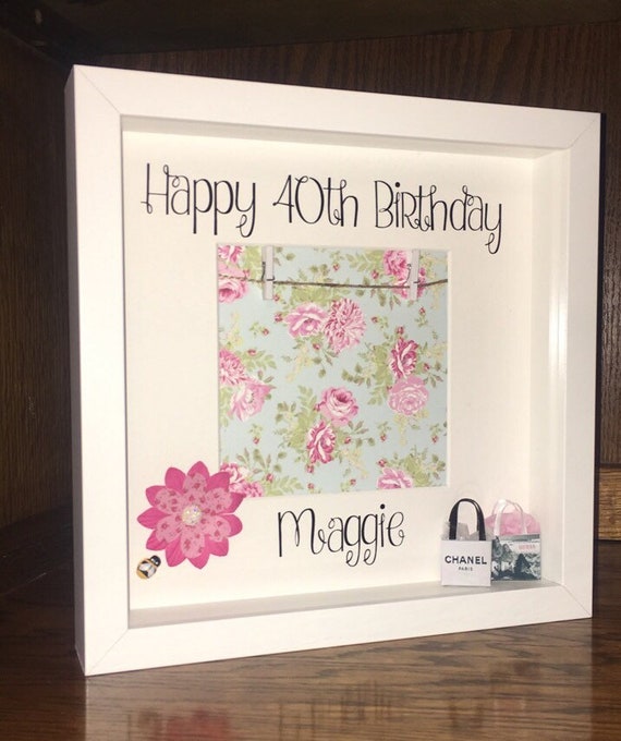 Special birthday scrabble gift frame 30th 40th 50th 60th 70th 80th 90th.