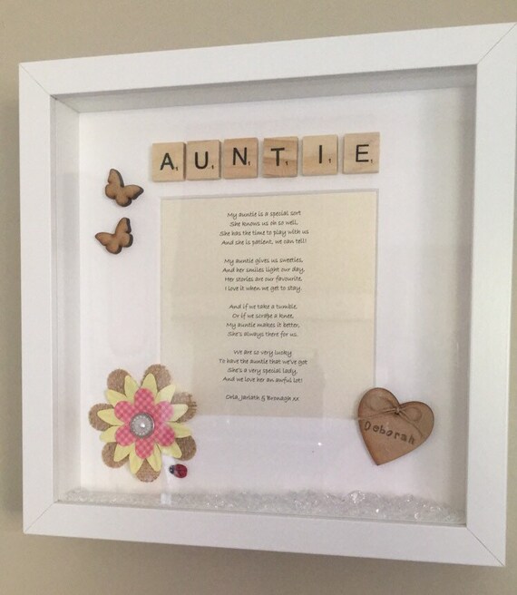personalised auntie frame