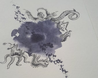 Monster postcard, Summon... Original