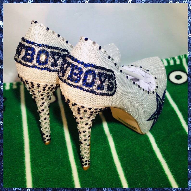 Handmade Custom Dallas Cowboys Heels Cowboy heels Dallas | Etsy