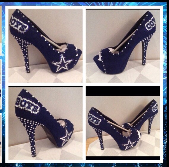 dallas cowboys wedge shoes