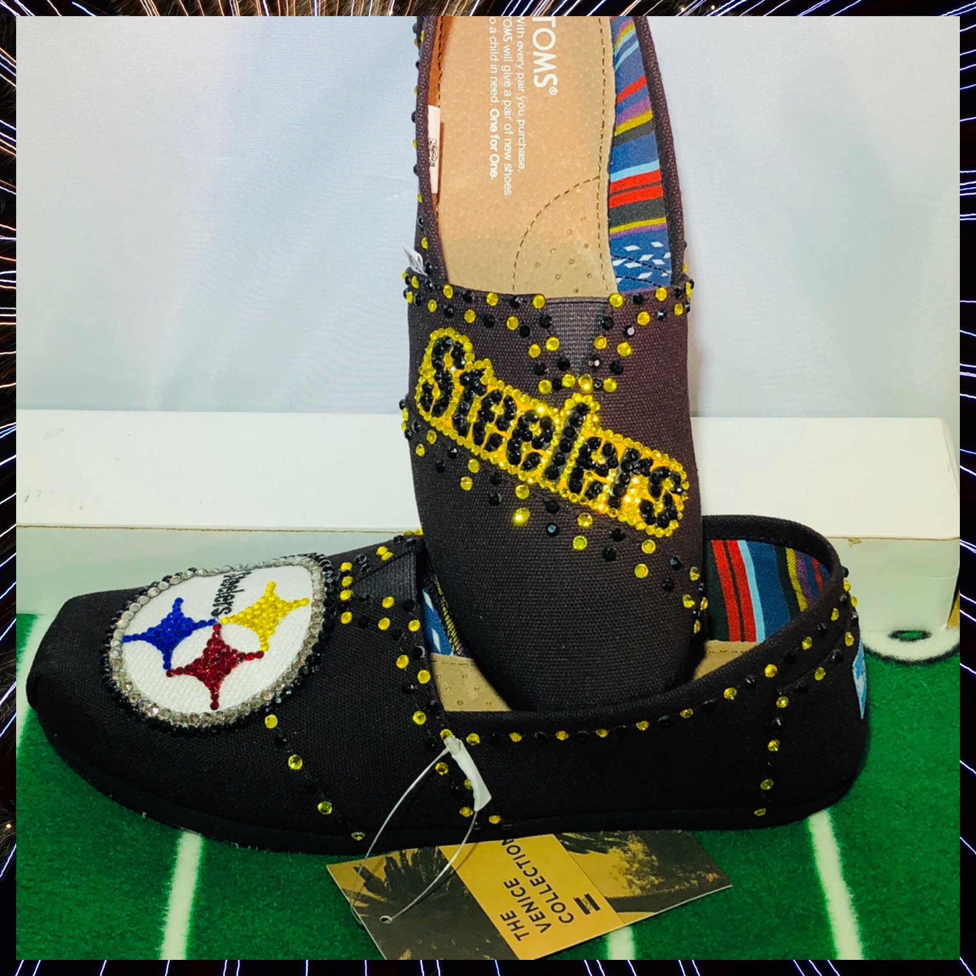 Handmade Pittsburgh Steelers Womens TOMs Steelers Custom | Etsy