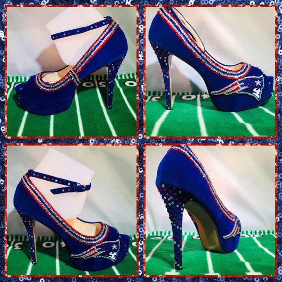 patriots high heel pumps