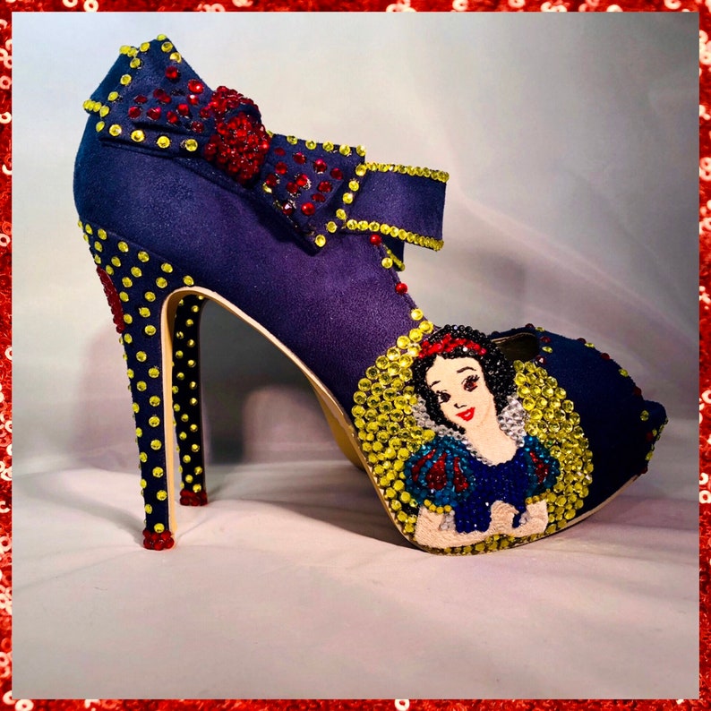 snow white high heels