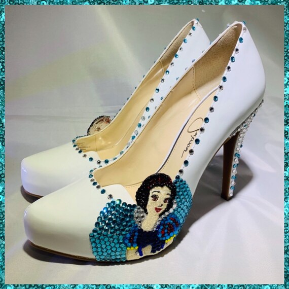 Custom Snow White Shoes, Custom Custom Snow White Shoes, Custom
