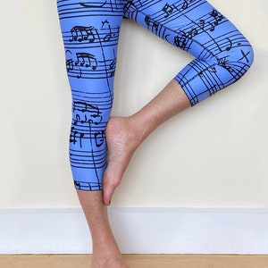 Capri Leggings Fine Art Music of Bach image 1