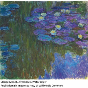 Leggings Fine Art Monet Water Lilies image 6