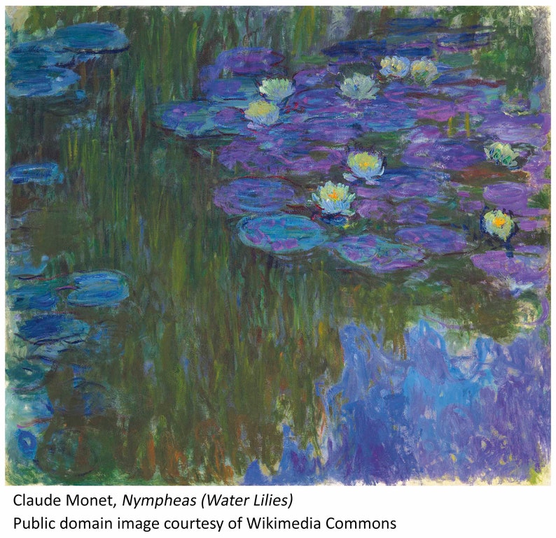 Leggings Fine Art Monet Water Lilies image 6