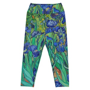 Capri Leggings Fine Art Van Gogh Irises image 6