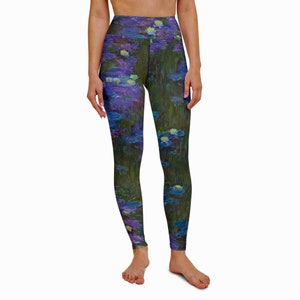 Leggings Fine Art Monet Water Lilies image 3