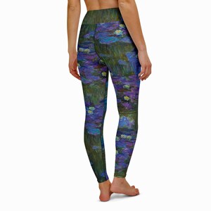 Leggings Fine Art Monet Water Lilies image 4