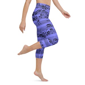 Capri Leggings Fine Art Music of Bach image 5