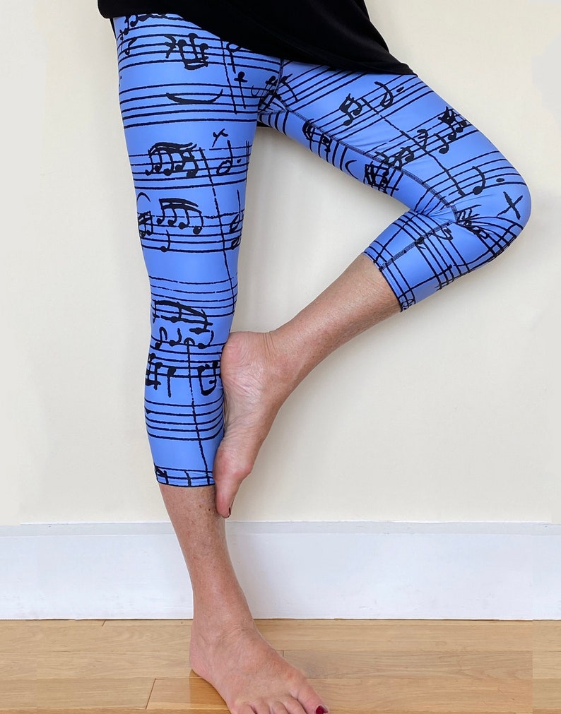 Capri Leggings Fine Art Music of Bach image 1