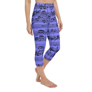 Capri Leggings Fine Art Music of Bach image 4