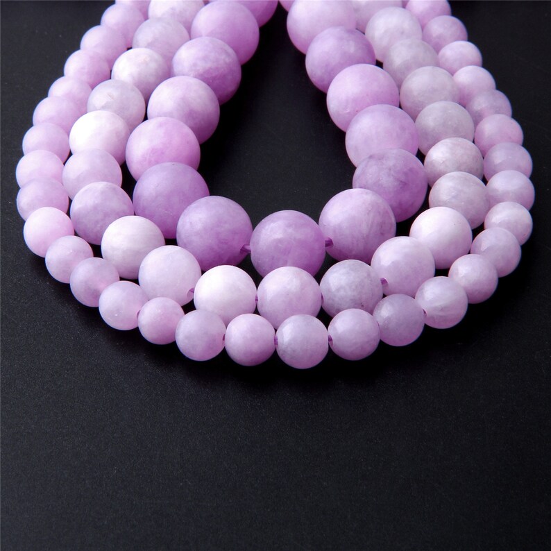 15.5 Natural Purple Angelite Beads 6mm 8mm 10mm Matte Etsy