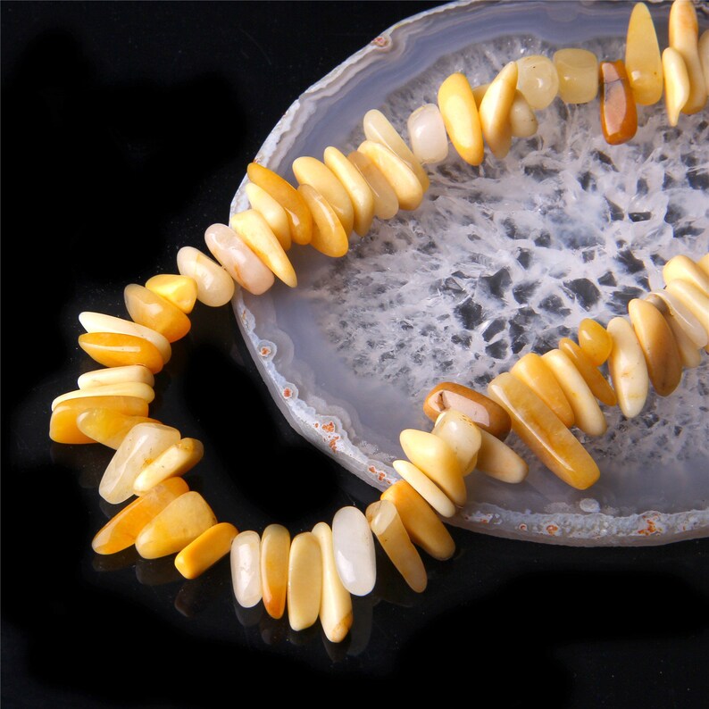 Gemstone Beads For Bracelet Necklace Making Yellow Aventurine Quartz Point beads Natural Aventurine Point Beads,Gemstone Point Beads