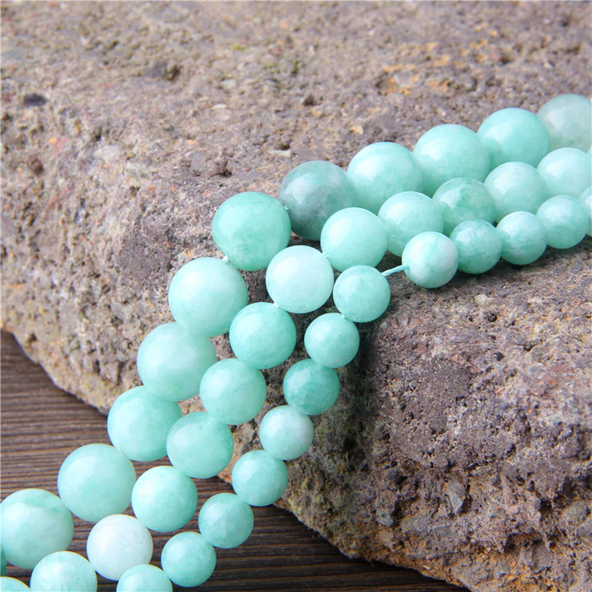 15.5Natural Angelite Beads 6mm 8mm 10mm 12mm Polished | Etsy