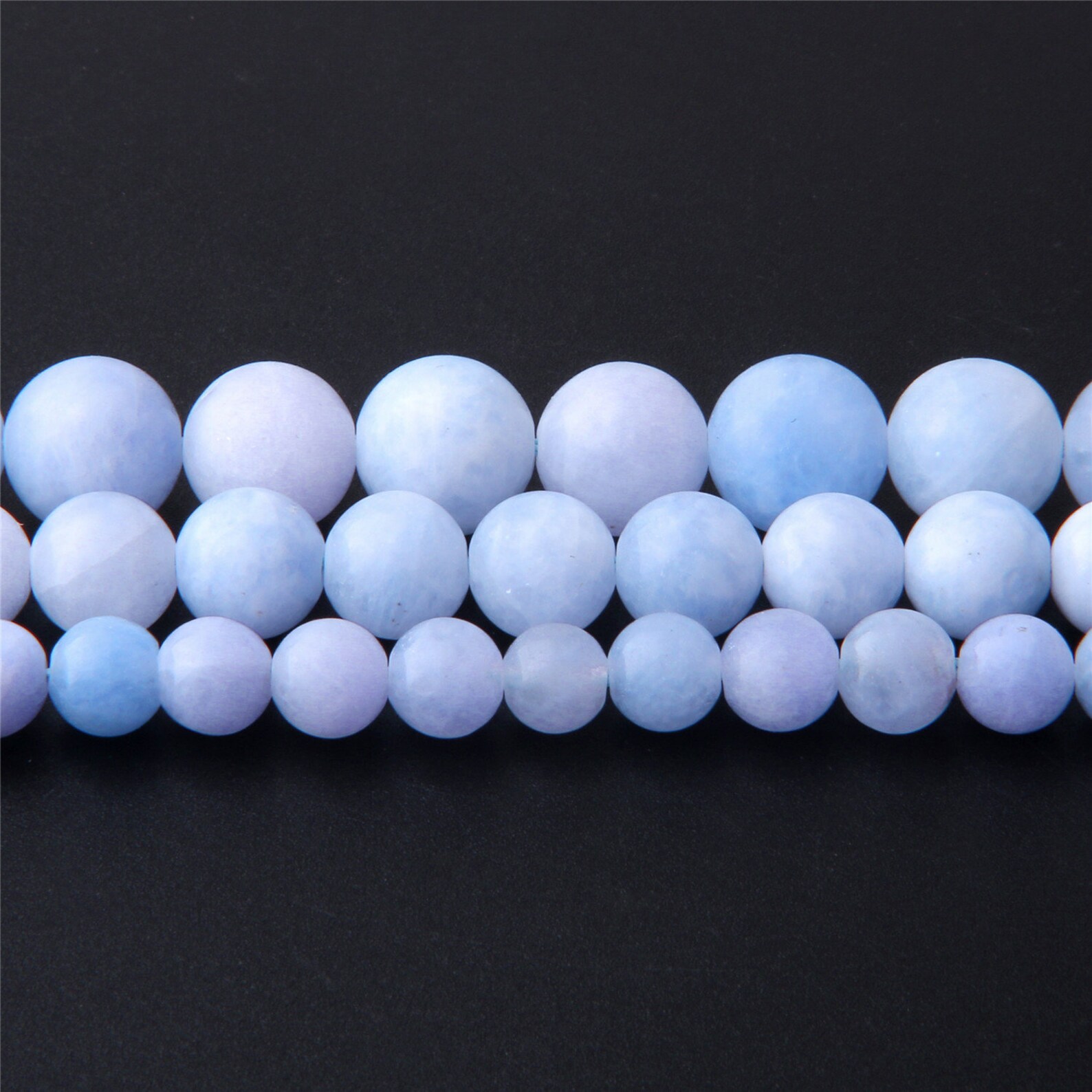 15.5 Natural Blue Angelite Beads 6mm 8mm 10mm Matte Etsy