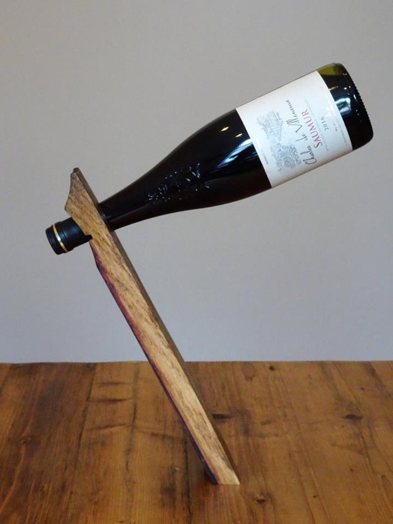 Wine Barrel Cantilever Bottle Holder Etsy