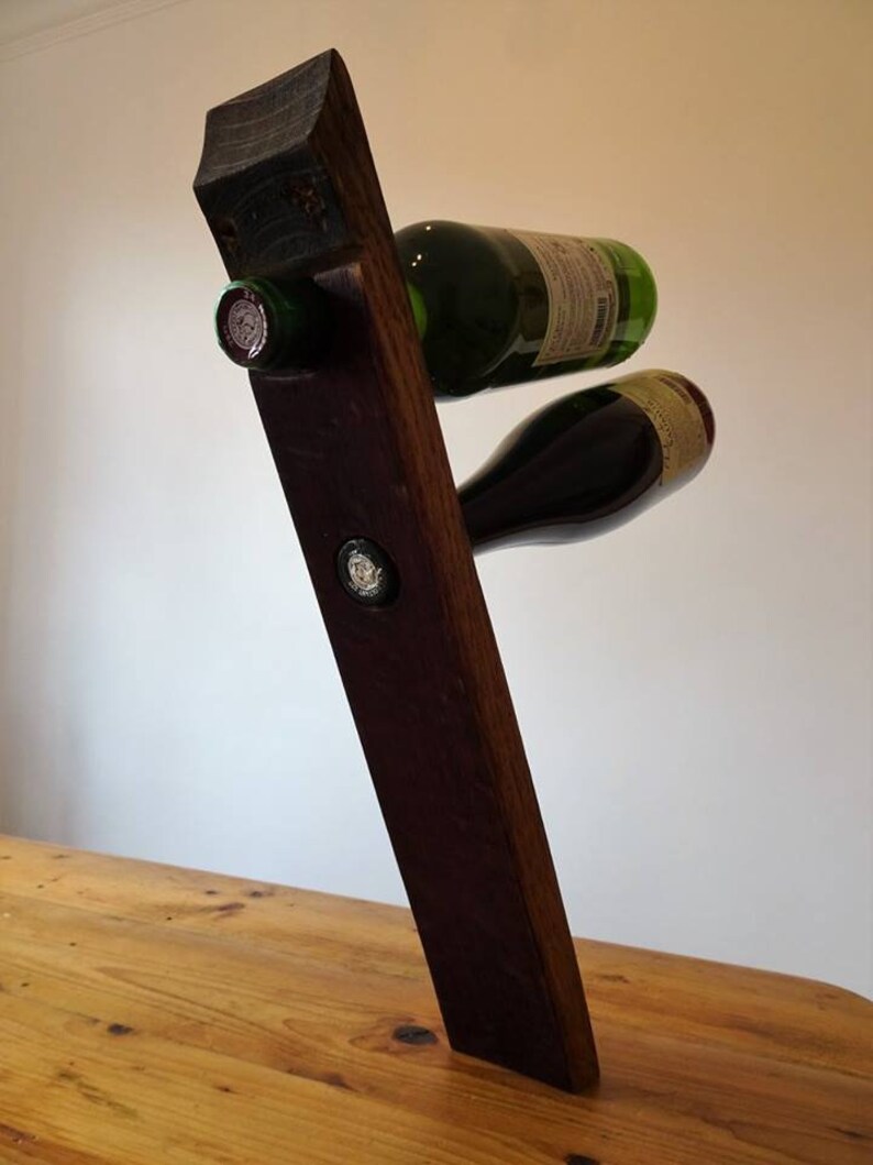 Wine Barrel Cantilever Bottle Holder Etsy