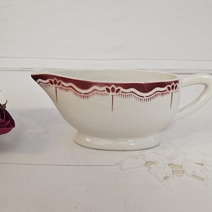 Antique &quot;Pascal&quot; model sauceboat from the French manufacturer Digoin
