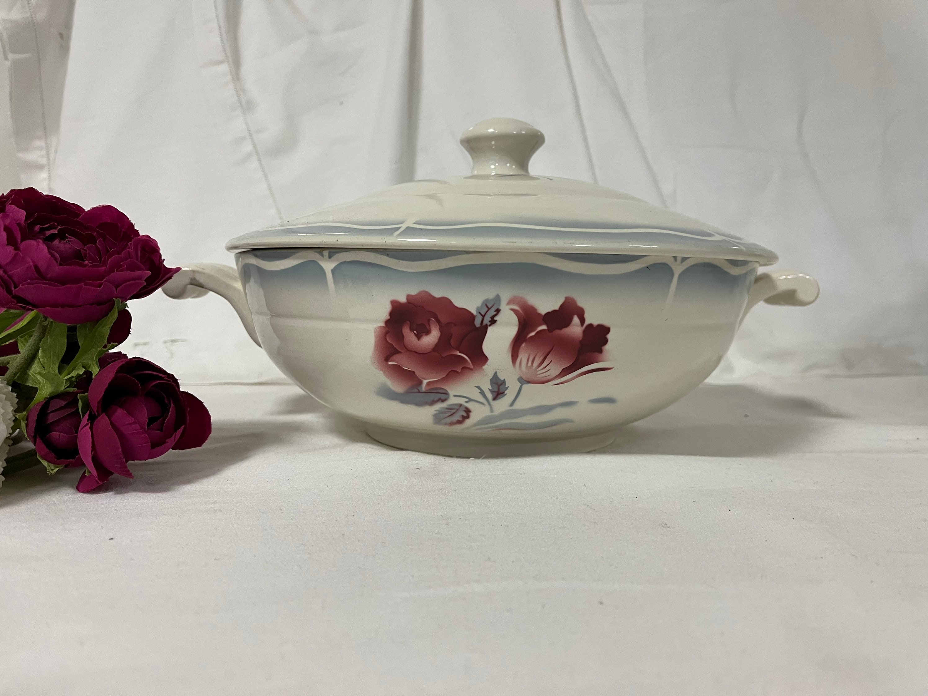 Soupière ou Légumier Ancien Modèle Alesia de Manufacture Française Digoin