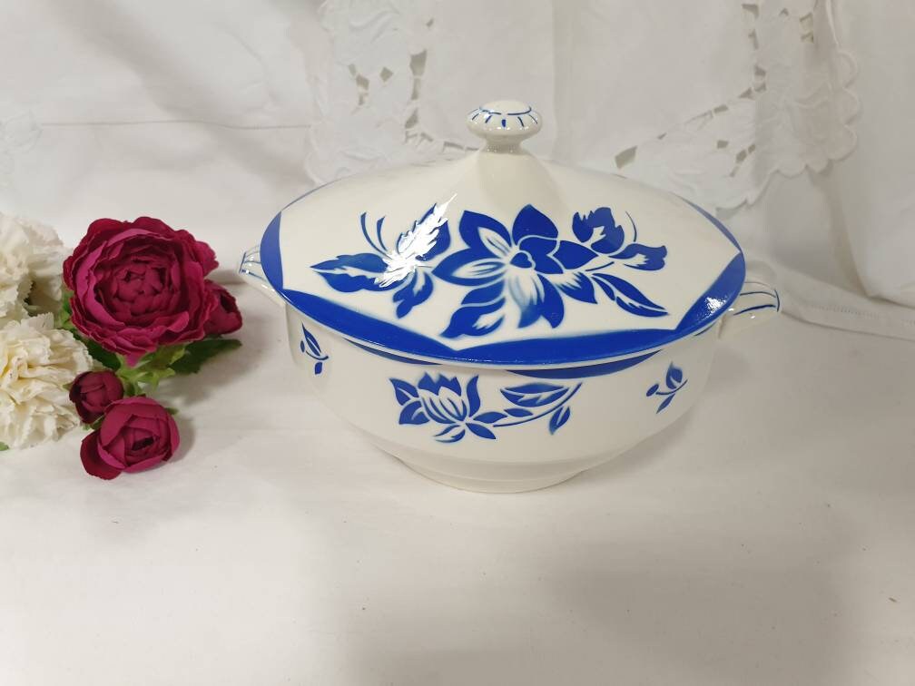 Soupière ou Légumier Ancien Modèle Jacky de La Manufacture Française Digoin