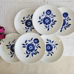 Antique dinner plates X6 from the French manufacturer Moulin des Loups