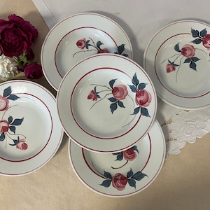 Old hollow plates X5 model &quot;Marie-Louise&quot; of the French manufacture of Saint Amand