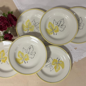 Antique flat plates X6 from the French manufacturer Digoin