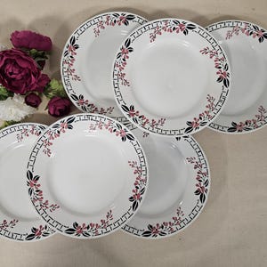 Antique flat plates X6 from the French manufacturer of Saint Amand