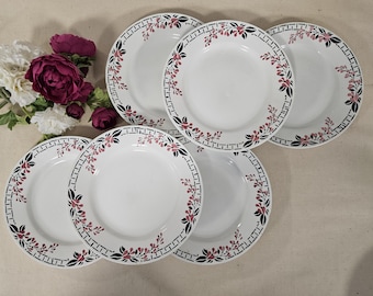 Antique Flat Plates X6 Ironstone Model 