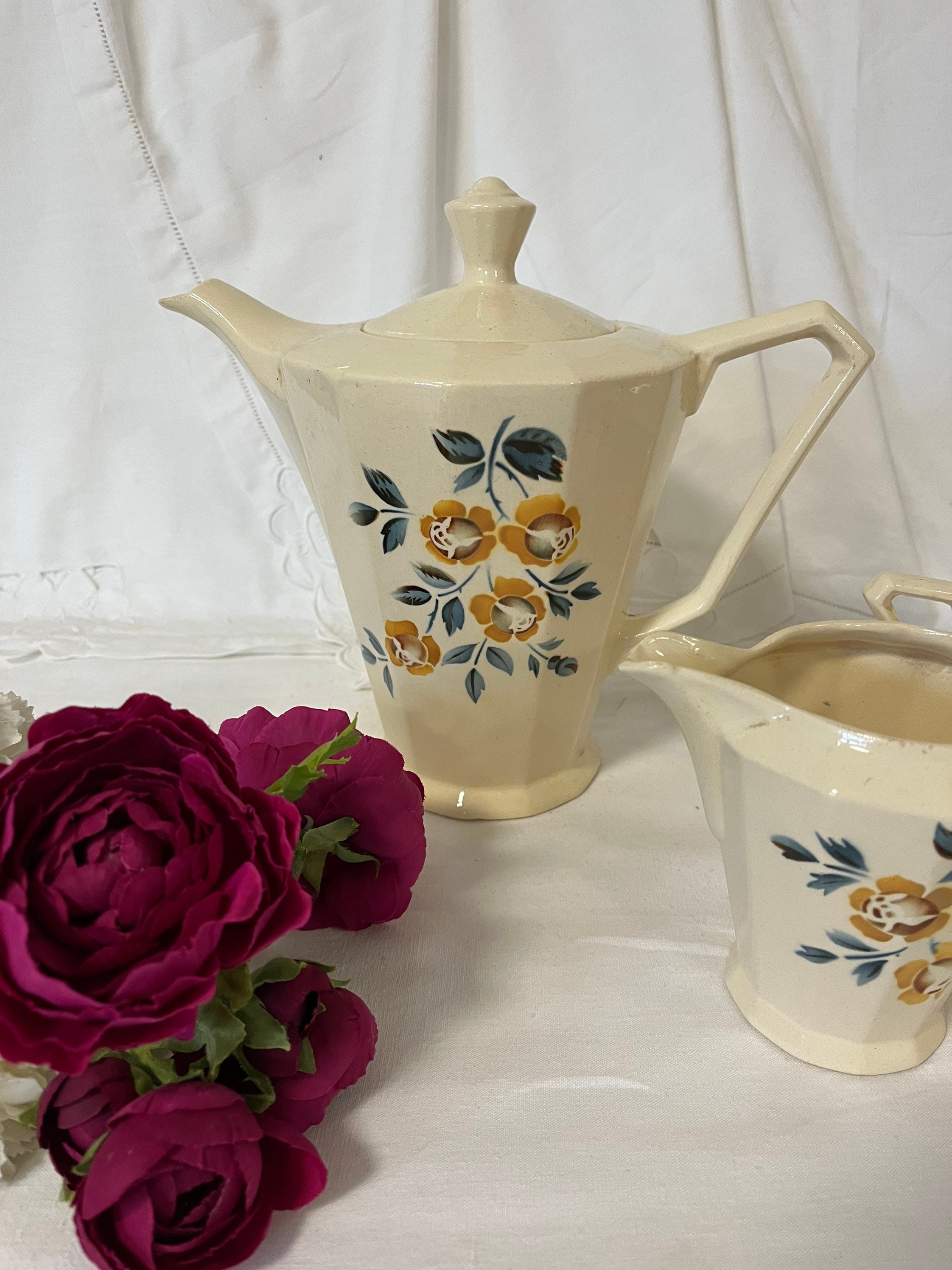ヴィンテージ フランス製【Digoin】ディゴワン 陶器 ベース 花瓶