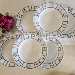 Old X6 deep plates model &quot;2053&quot; from the French manufacturer of Saint Amand